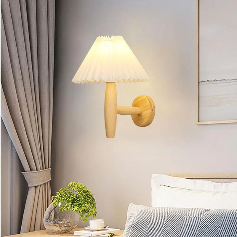 GlowLuxe - Applique murale en bois fine pour ambiance moderne