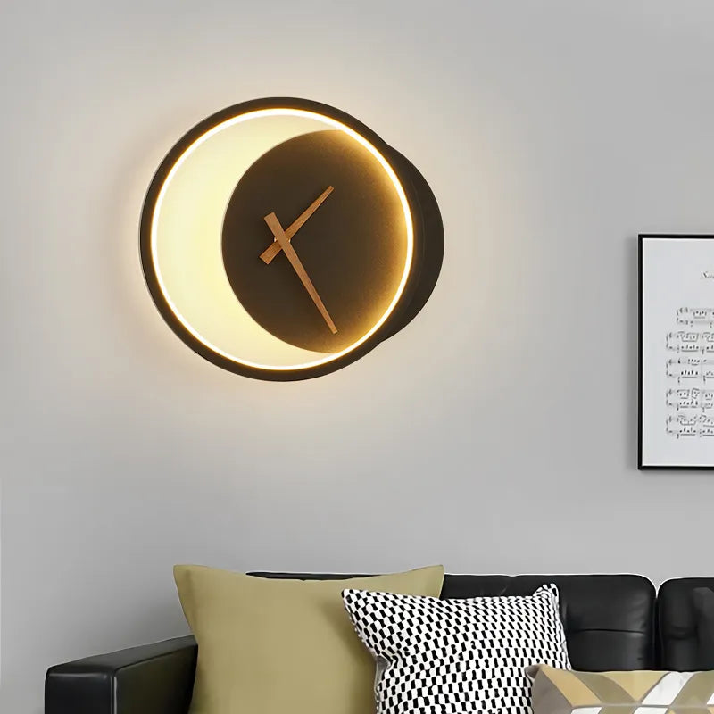 TimeGlow - Moderne LED-vægur med LED-lys