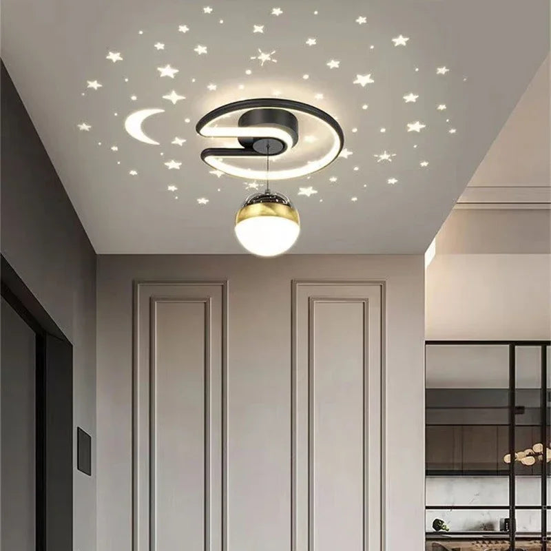 StellarGlow – LED-loftslys med stjerne- og månedesign for en magisk hjemmeatmosfære