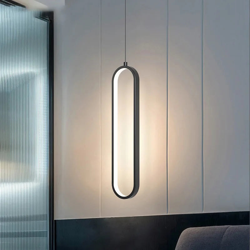 LumiSleek - Suspension LED fine et moderne pour pièces élégantes  