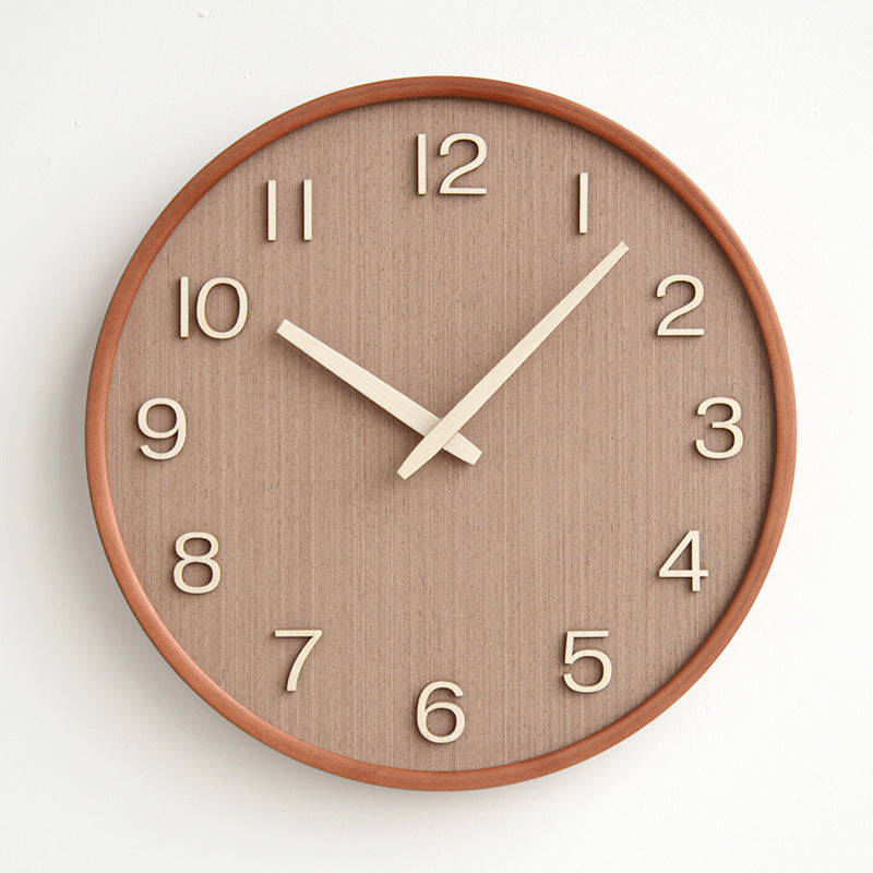 NordicTime – Rundt Vægur med Elegante Tal og Et Slankt, Minimalistisk Design