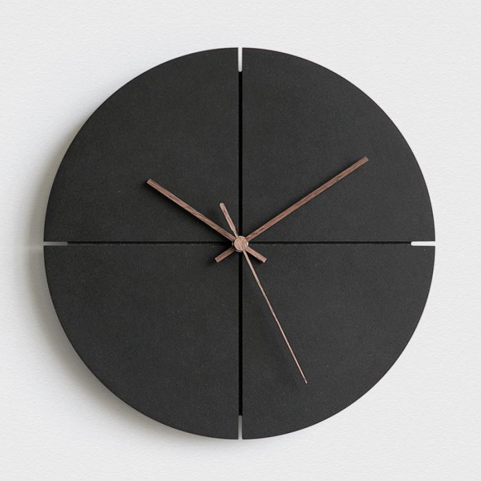 EchoTime - Elegant Vægur Med Miljøvenligt Design Og Silent Sweep