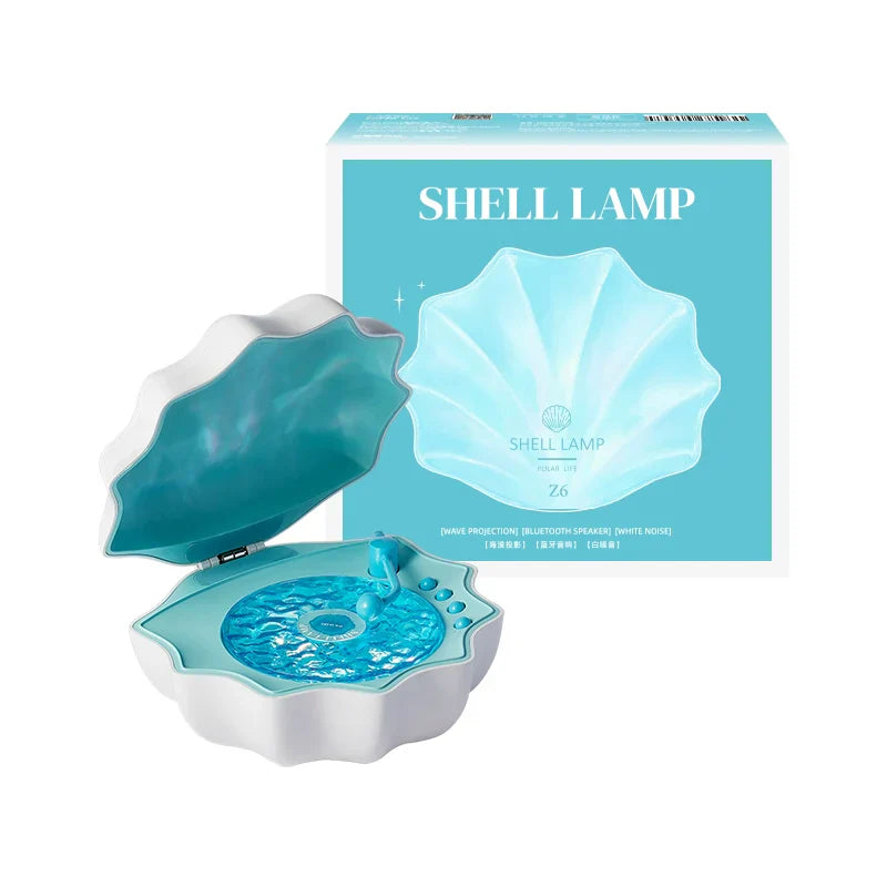 WaveShell - LED lampe i retro pladespiller-stil med Bluetooth-højttaler