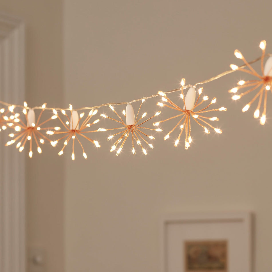 GlowLuxe - Guirlandes lumineuses LED féeriques avec une lueur chaude étoilée pour la maison et tout événement