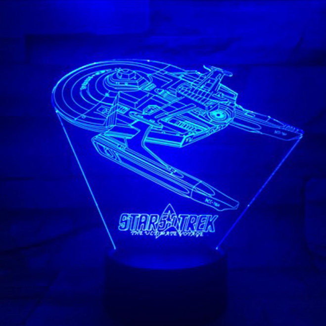IlluGlow - Lampe LED illusion optique 3D élégante pour espaces créatifs