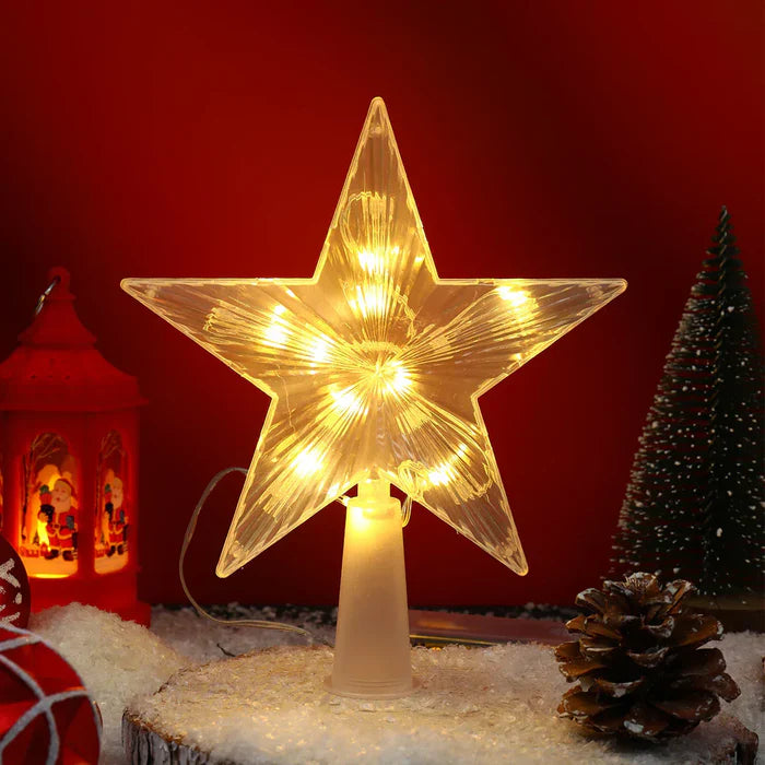 GleamPoint - Étoile lumineuse pour le sommet du sapin de Noël
