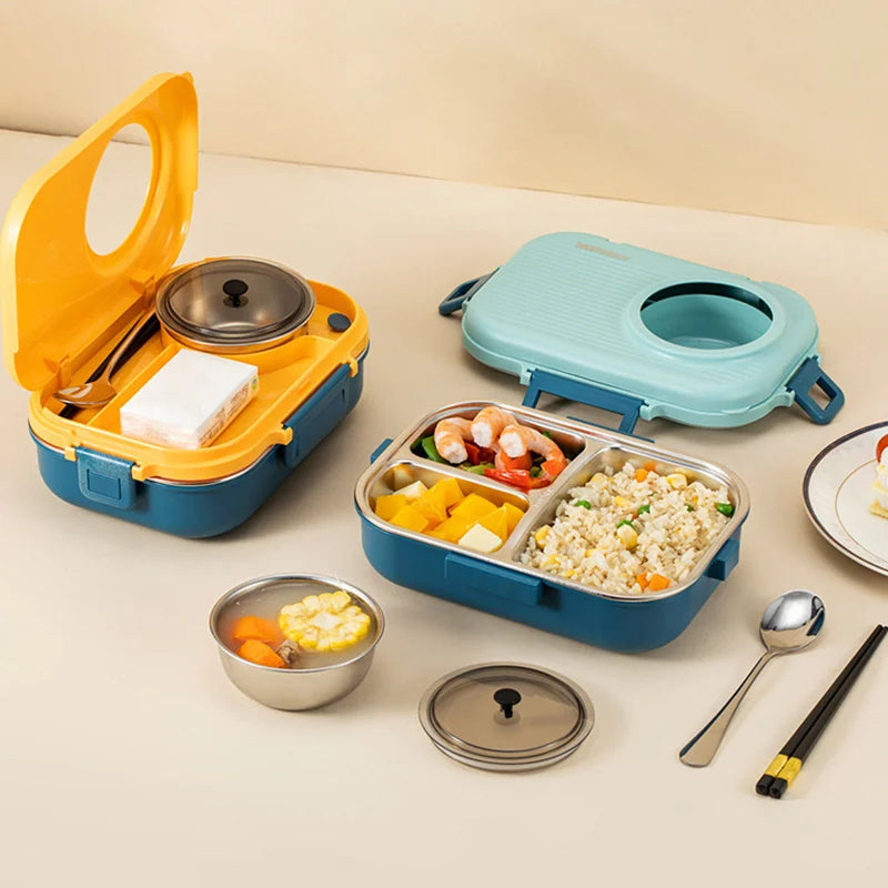 LunchPro - Conteneur isolé étanche avec compartiments séparés