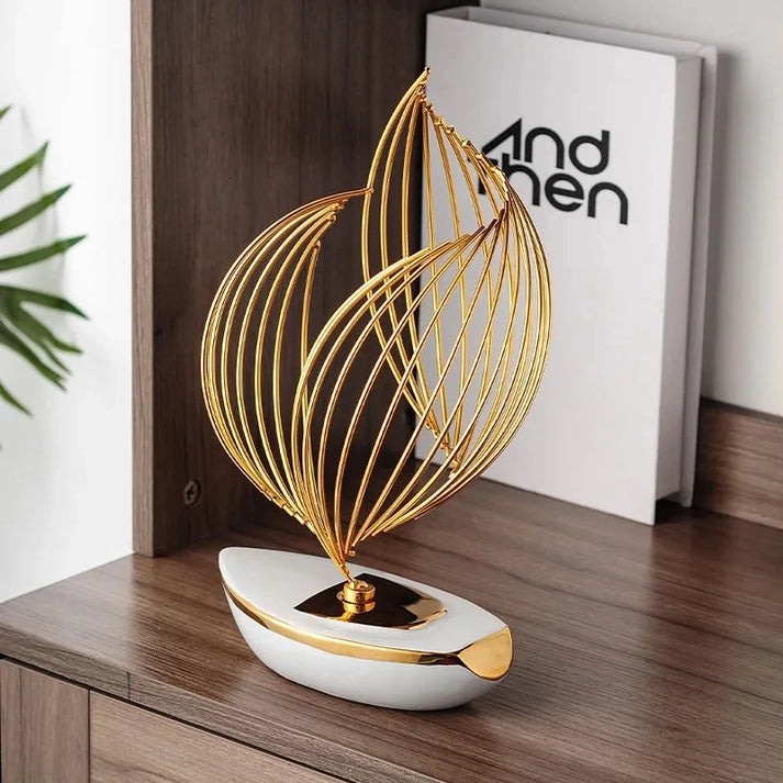 SailCraft – Sculpture de voilier élégante pour intérieurs modernes et stylés  