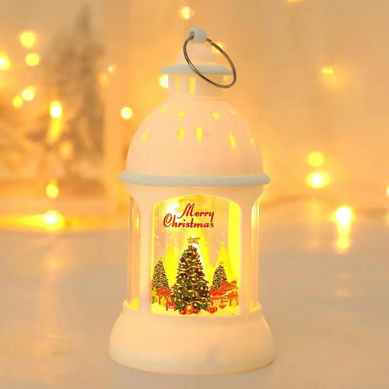SantaGlow - Lanternes LED avec motif Père Noël pour une ambiance de Noël festive et chaleureuse