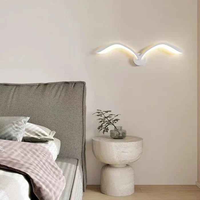 FlightGlow - Applique murale LED inspirée des mouettes pour une atmosphère paisible