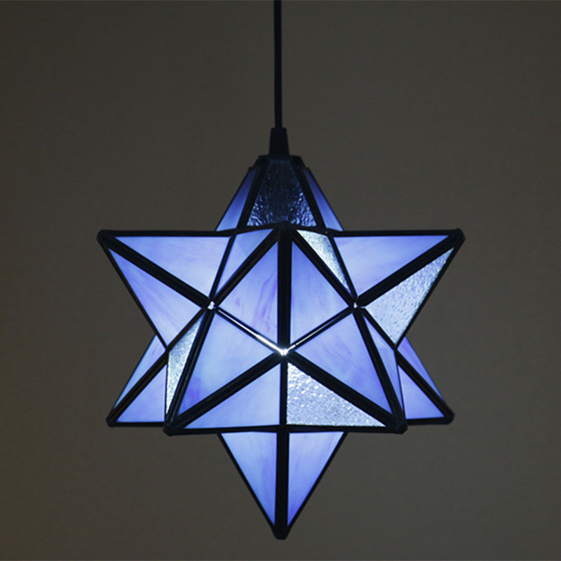 LumiStar - Suspension étoile géométrique colorée avec éclat vivant pour toutes les pièces