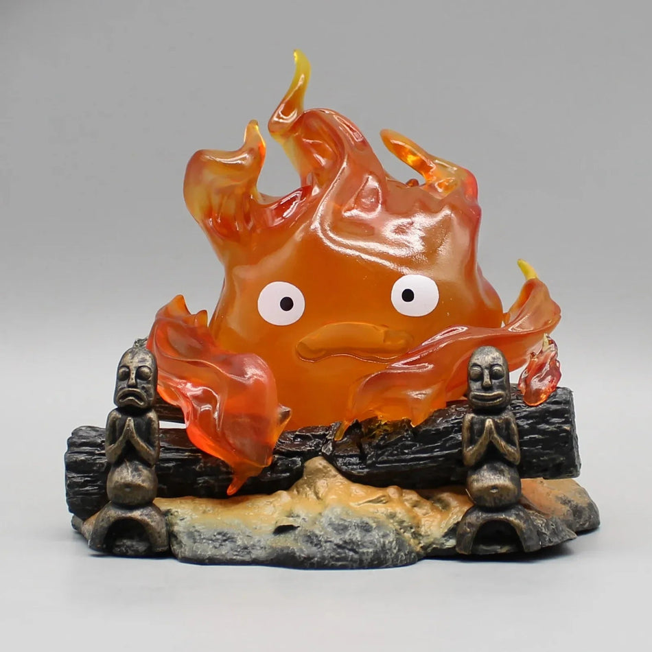 GlowFlame - Figurine de flamme de bande dessinée lumineuse enchanteresse pour exposition et décoration