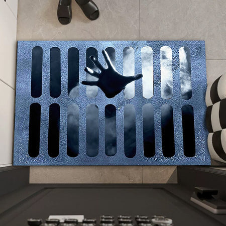 Greetify - Halloween Doormat with Scary Design