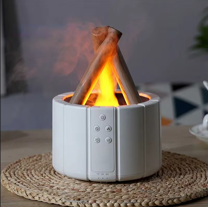 PureMist – Kompakt ultralydsbefugter med hyggelig pejsinspireret flammeeffekt