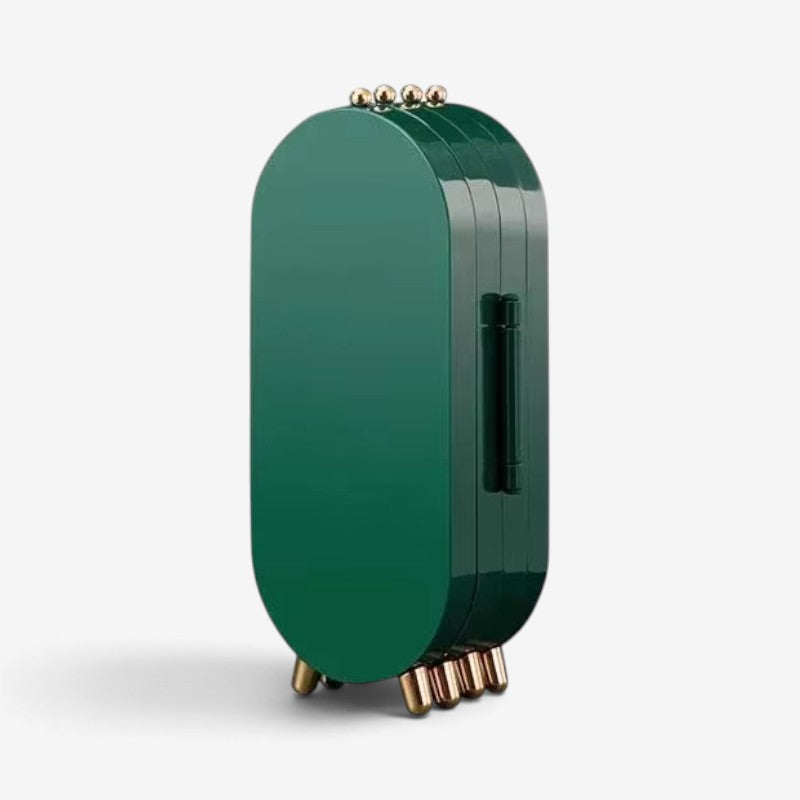 Smykkeorganisator med spejl og foldbar design