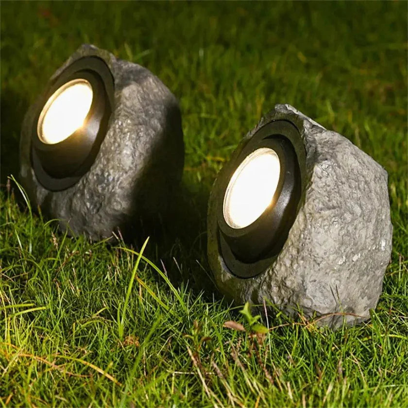 StoneLight - Lumières en pierre solaire pour jardins