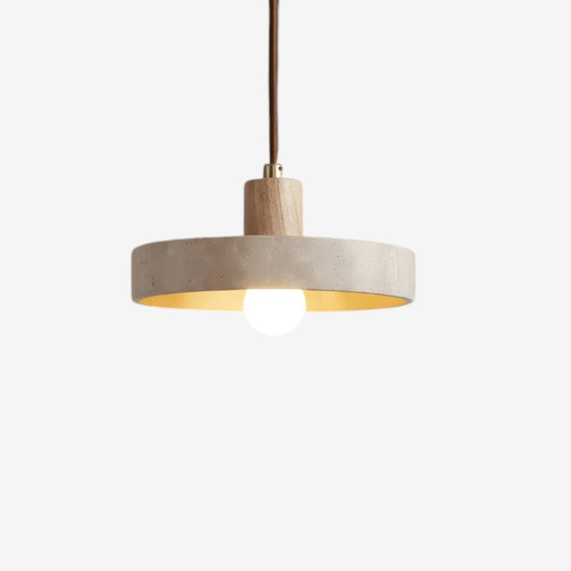 Suspension en travertin pour décoration intérieure naturelle