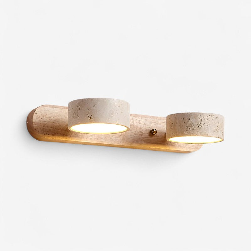GlowTwist - Drejelig væglampe med rundt LED lys til indendørs brug