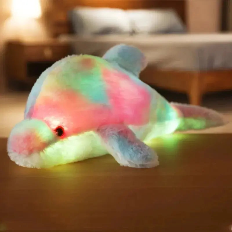 GlowBuddy - Veilleuse en peluche dauphin pour un sommeil réconfortant