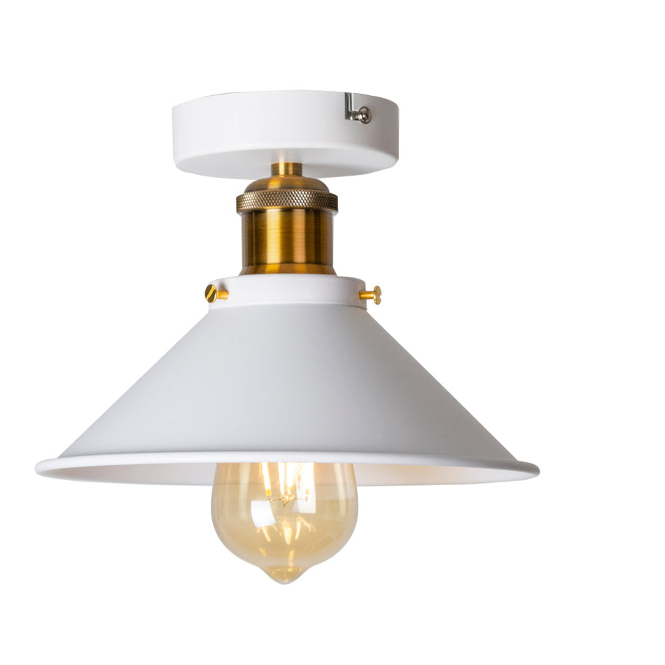 HaloCone - Plafonnier minimaliste en forme de cône avec éclairage chaleureux