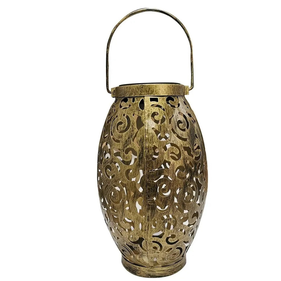 SolAura - Stilfuld solcellelanterne med varmt LED-lys