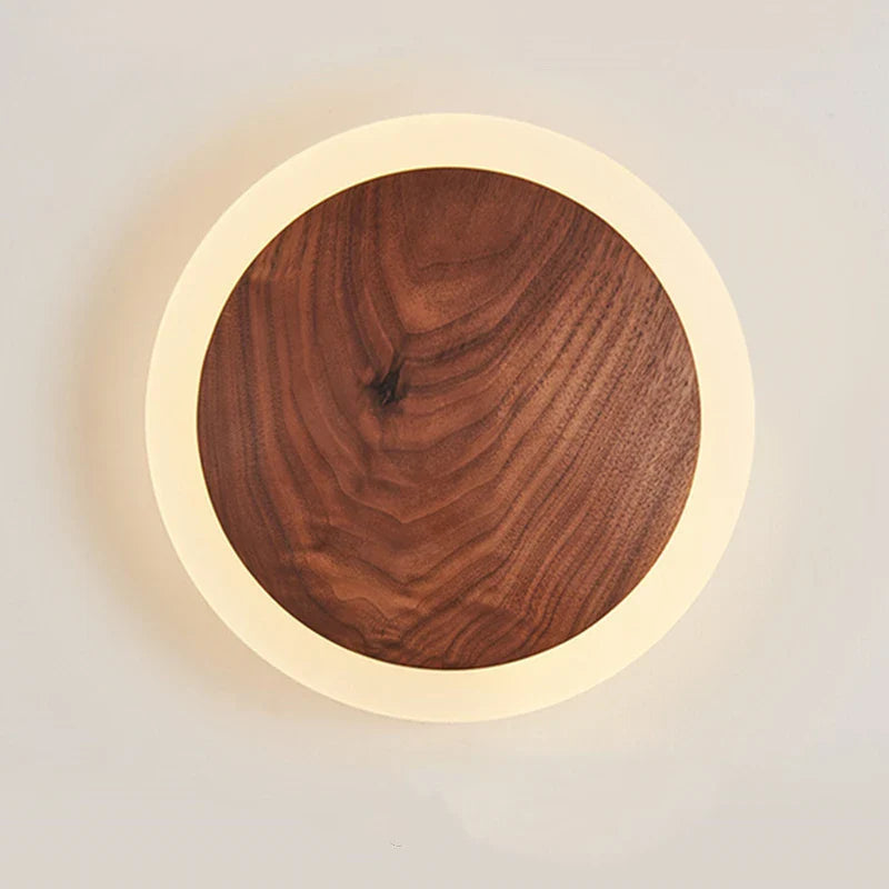 HaloGlow - Applique murale LED circulaire moderne avec éclairage d'ambiance