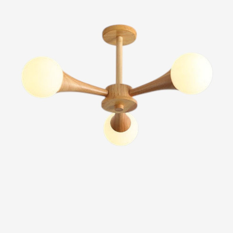 WoodGlow – LED loftlampe med flere lamper og dekorativt design