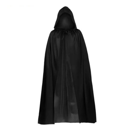 Black Hooded Cape for Halloween Cosplay
