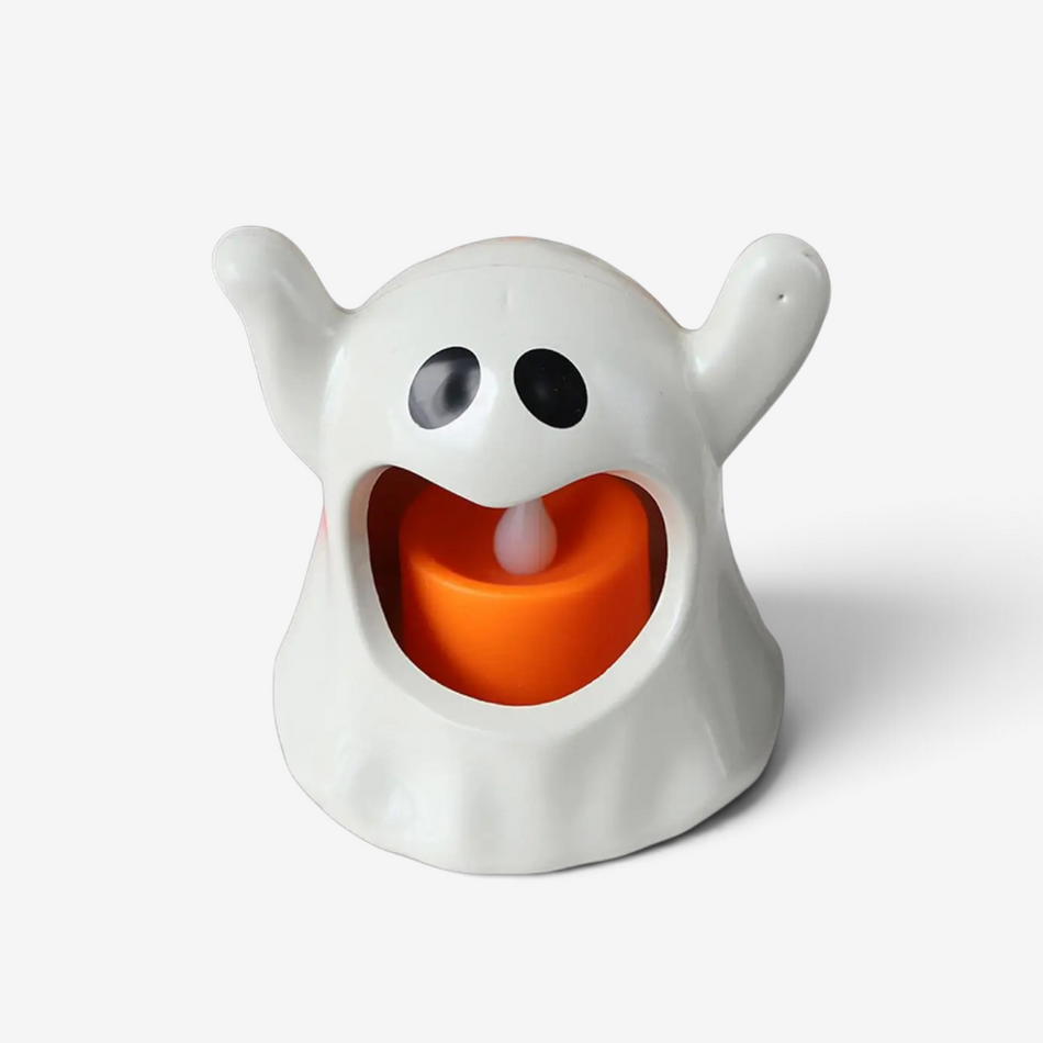 Lampe LED fantôme d’Halloween, décoration à piles