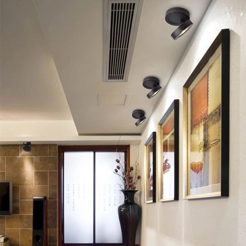 LumoBeam - Spot LED de plafond minimaliste au design rond élégant