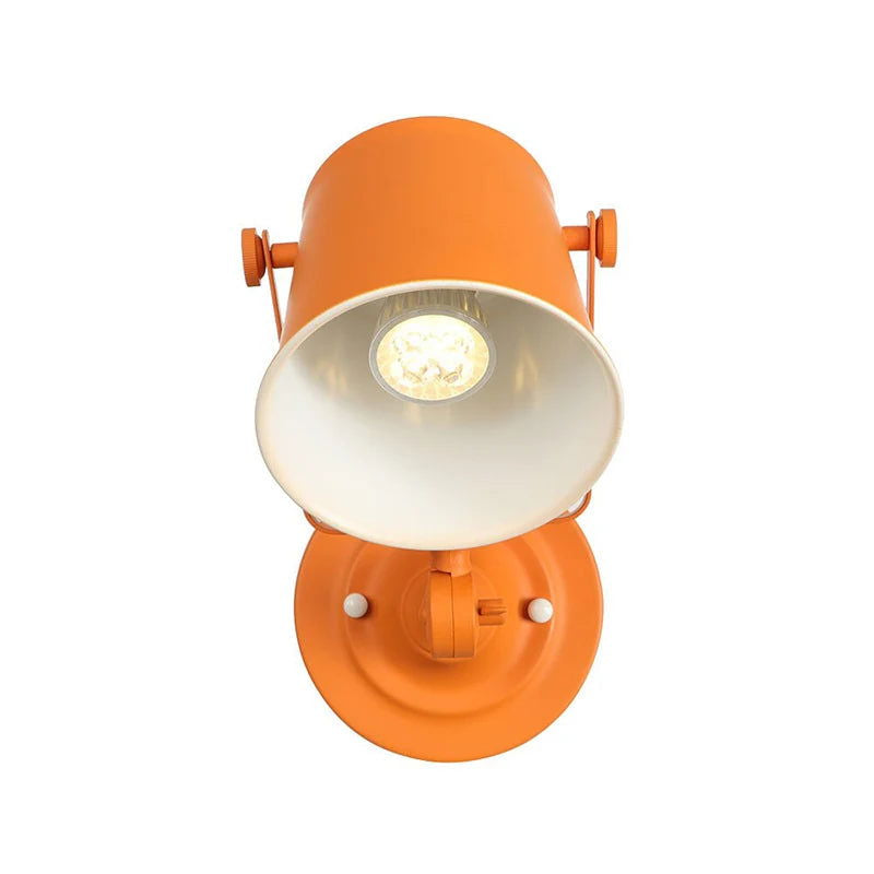 RetroGlow - Lampe murale vintage pour lit avec abat-jour rotatif et lumière dimmable