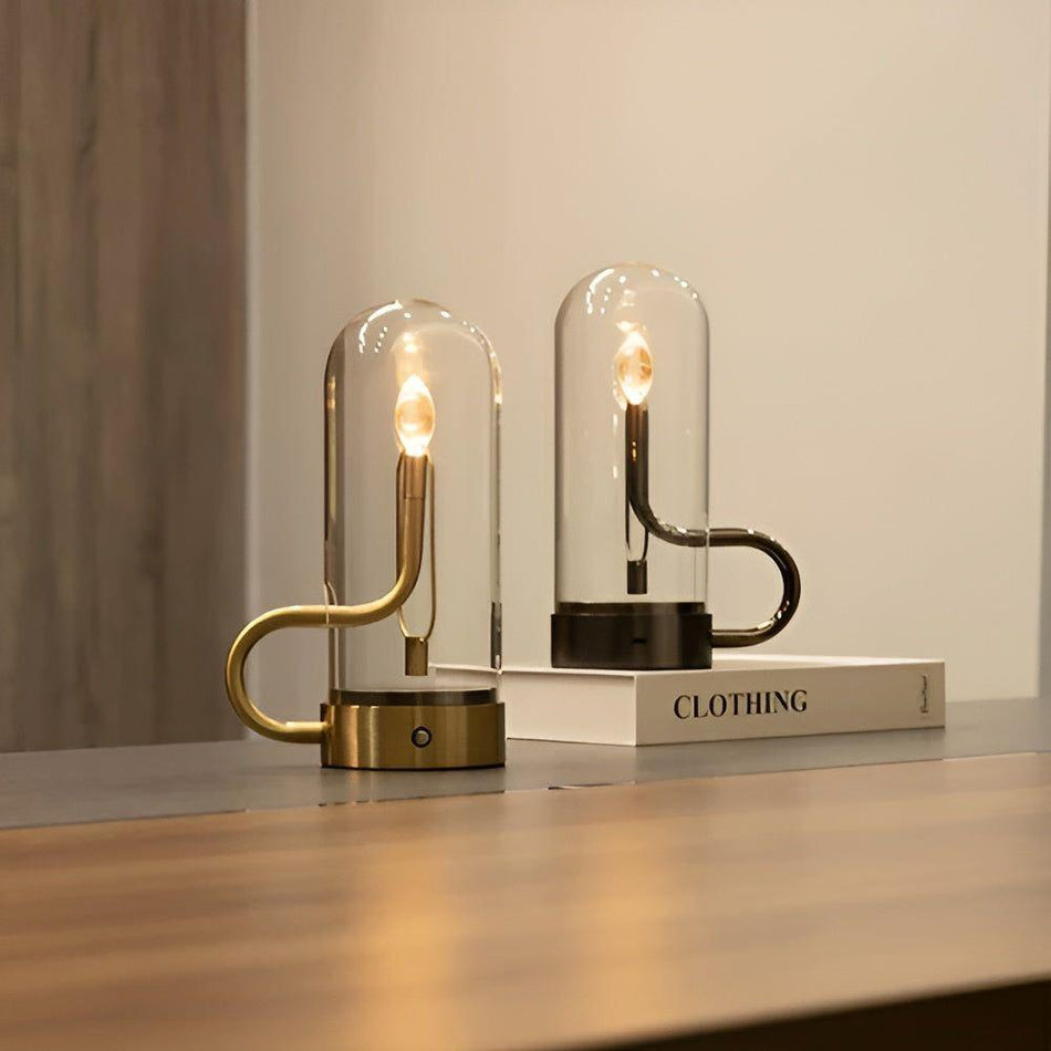 WaterDrop Glow – Lampe flamme LED sans fil avec lumière dimmable pour une atmosphère élégante