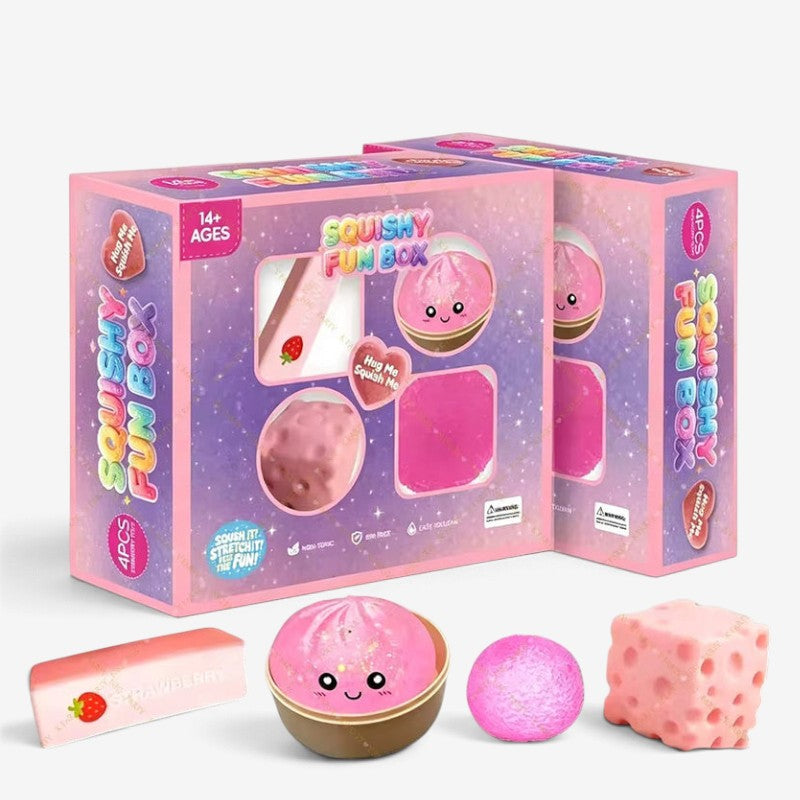 Squishiva – Calendrier de l’Avent avec 24 jouets squishy