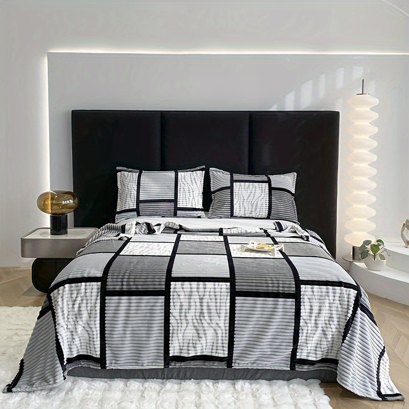 LuxeStripes – Moderne stribemønster Tæppe med stil og komfort