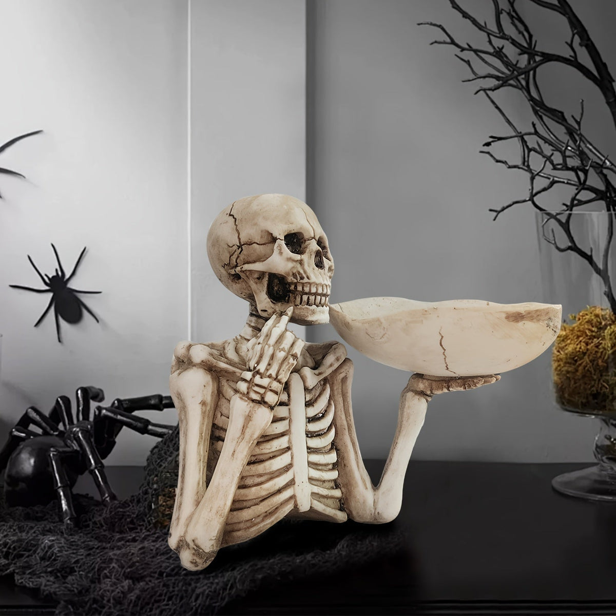 Skelet Skålholder til Halloween Dekoration