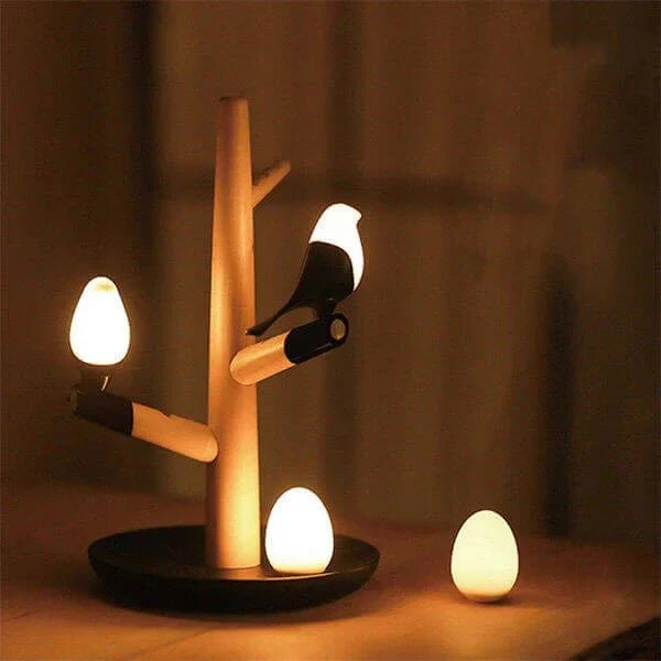 MagpieGlow – Lampe de table LED intelligente avec capteur et design moderne rechargeable