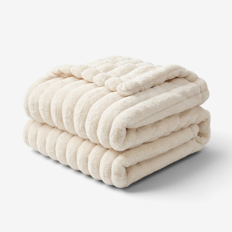Wooly - Flanelltæppe med striber