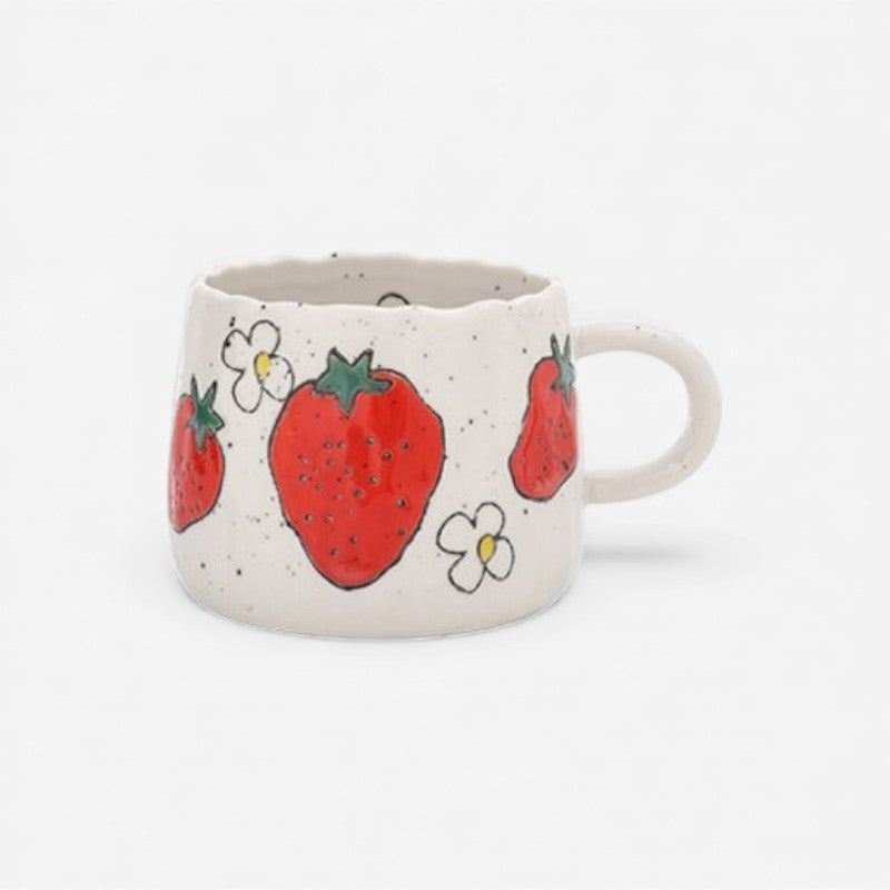 FruitySip - Kaffekrus med Håndtag og Frugt Inspireret Design