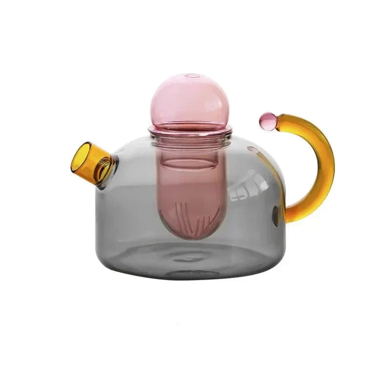 TeaLuxe – Ensemble théière et tasse en verre transparent pour moments de thé élégants  
