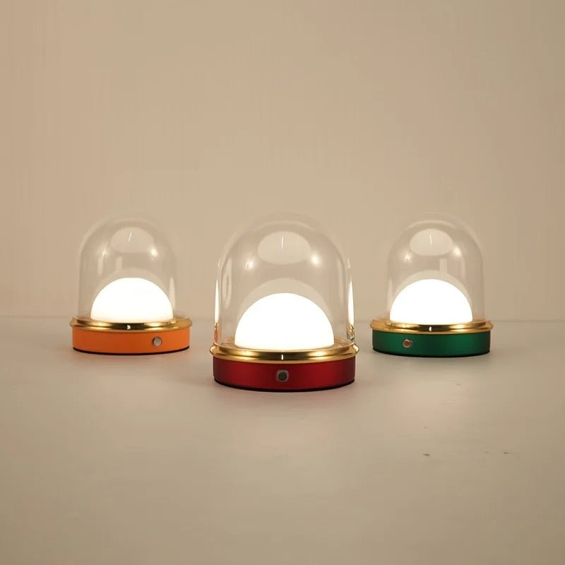 GlowLite - Lampe de table sans fil minimaliste avec capteur tactile et trois modes d’éclairage