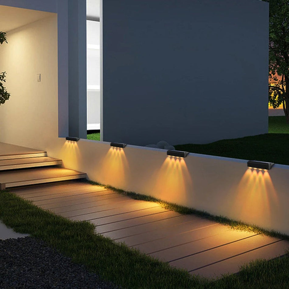 SolarGlow - Lumière solaire LED avec intensité réglable pour usage extérieur