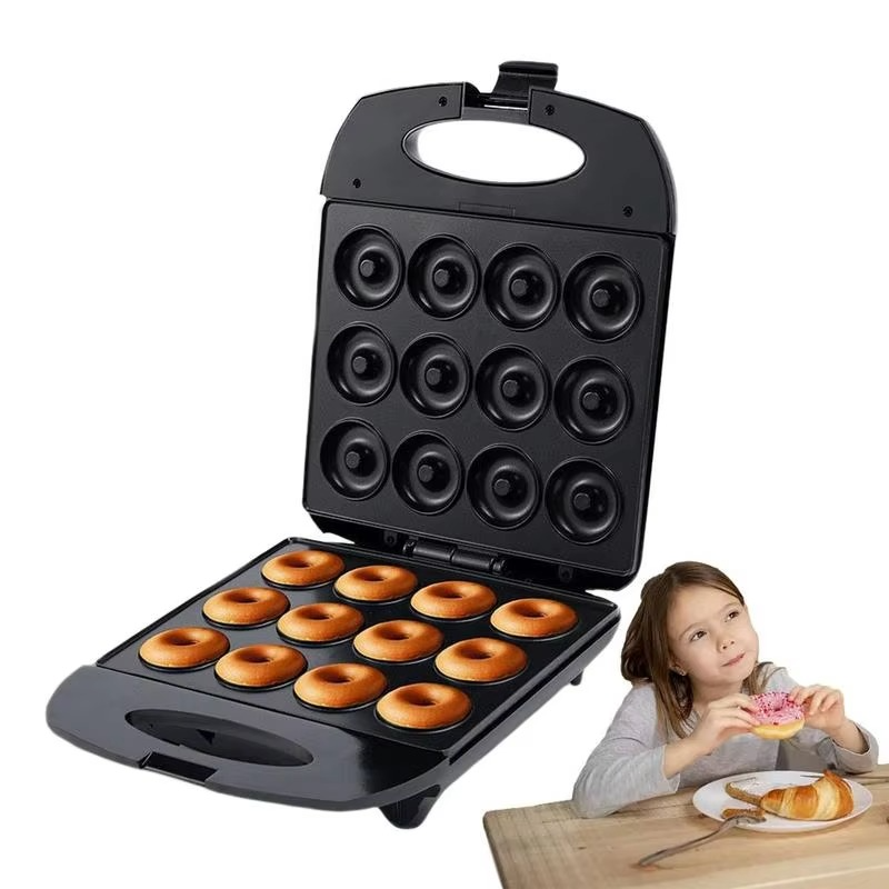 DoughDelight – Machine à donuts compacte à 12 trous pour créations sucrées