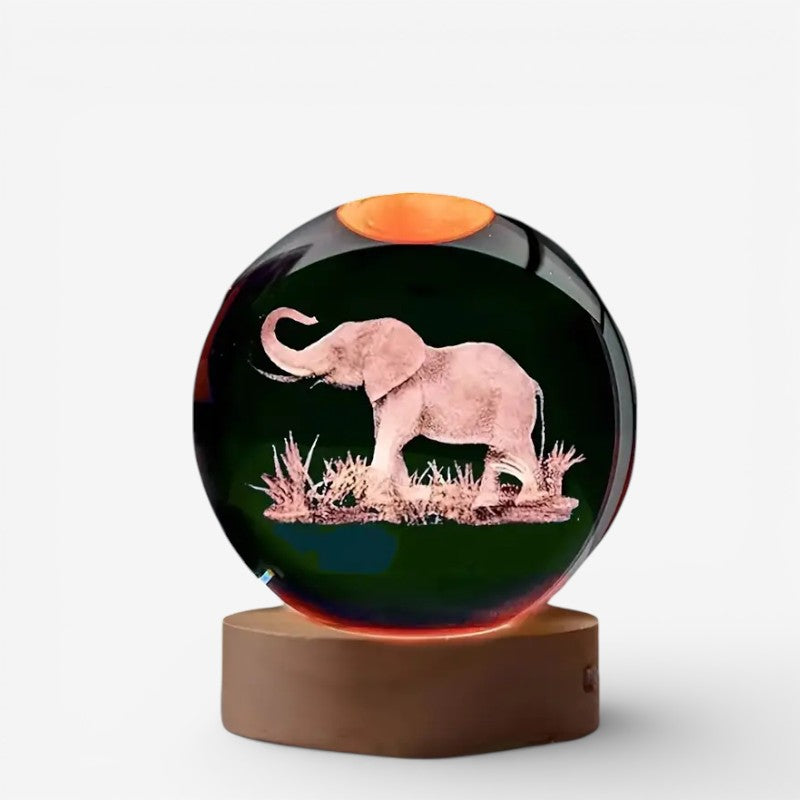 LumiEle – Lampe LED avec gravure laser éléphant