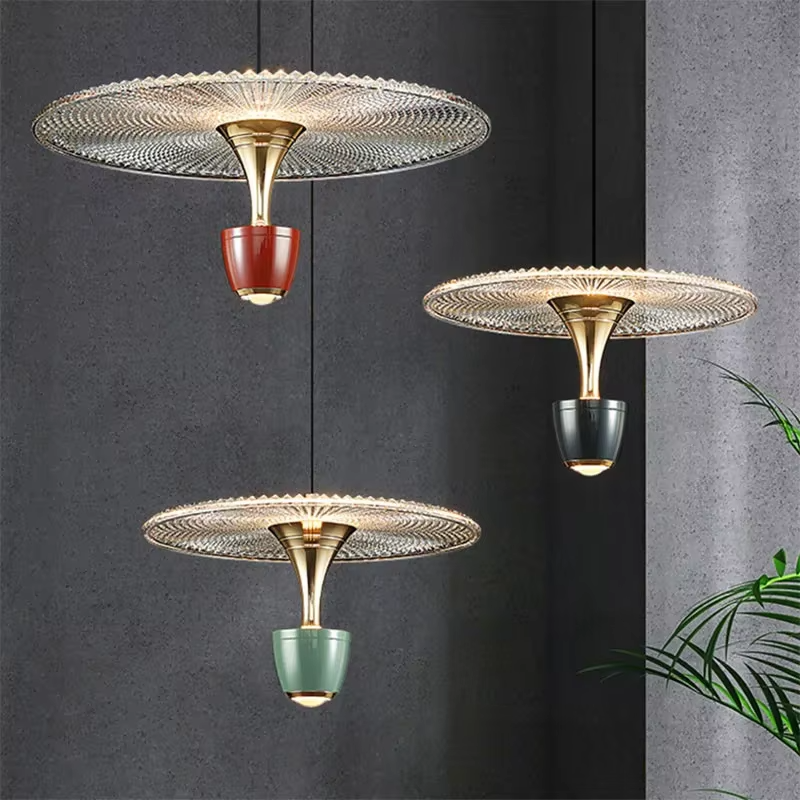 LumaDisc – Lampe de plafond LED moderne en forme de disque avec lumière chaude