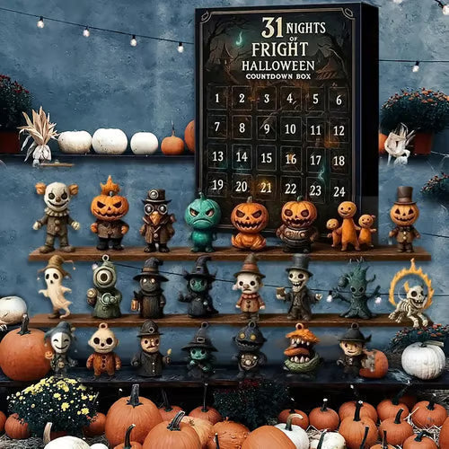 Halloween Nedtællingsboks med 31 Figurer