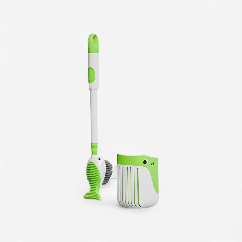 BrushTide - Vægmonteret børsteholder med fiske-design