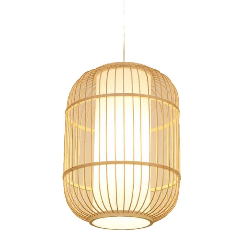 WovenNest – Håndvævet bambus- og rattan vintage-pendellampe