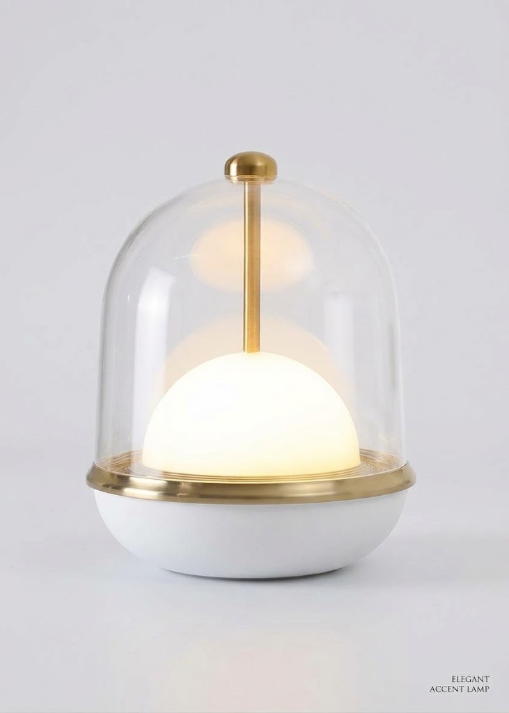 GlowLite - Lampe de table sans fil minimaliste avec capteur tactile et trois modes d’éclairage