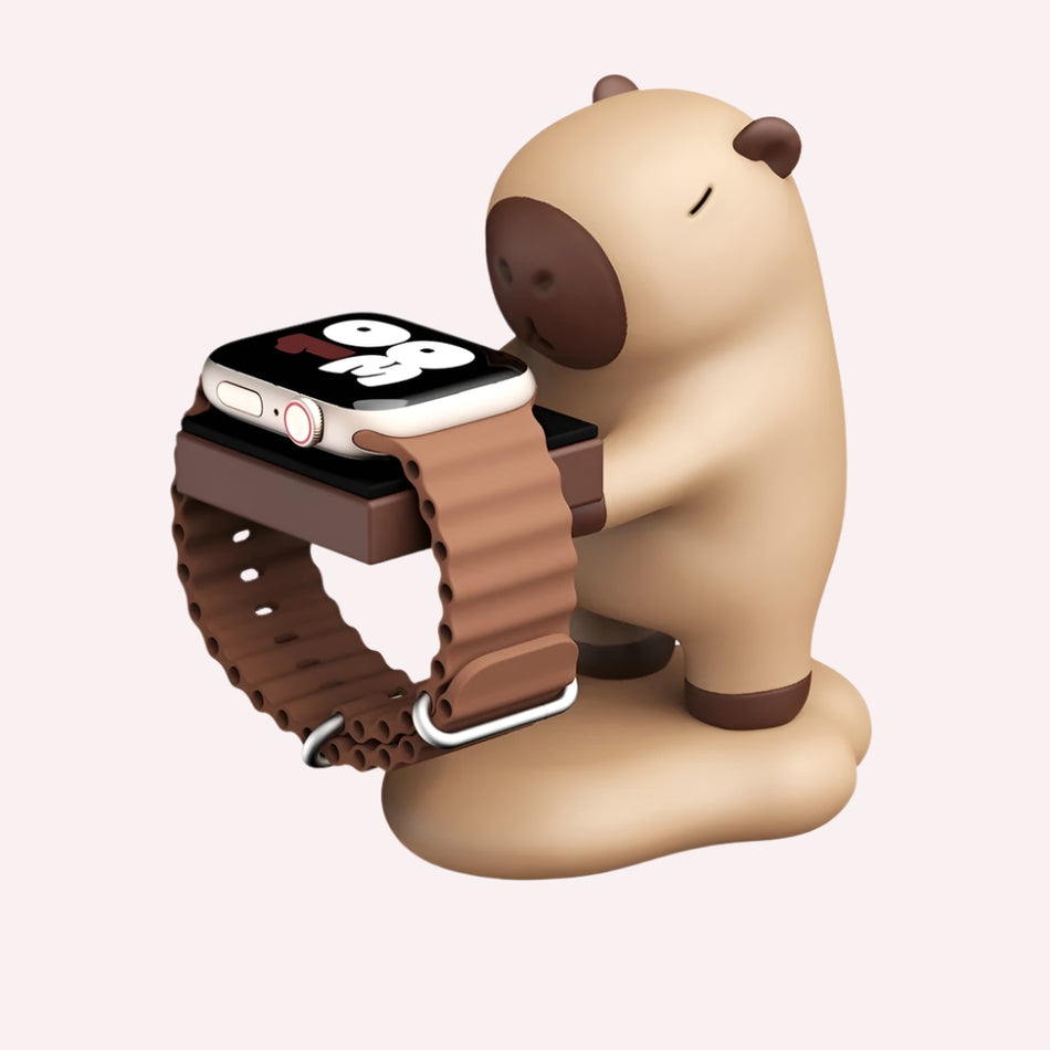 WatchBuddy - Support ludique en forme d’animal de dessin animé pour montres connectées et montres  