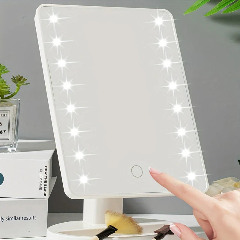 BrightView – Berøringskontrol LED-spejl til fejlfri makeup-påføring